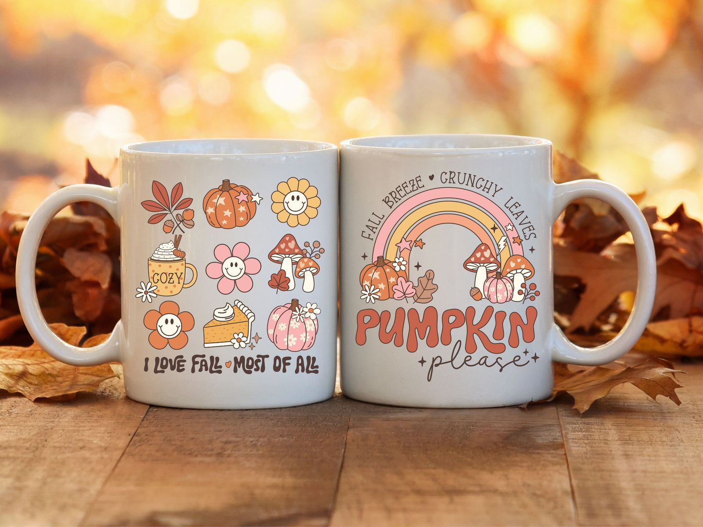 Retro Fall Coffee Mug/Tumbler