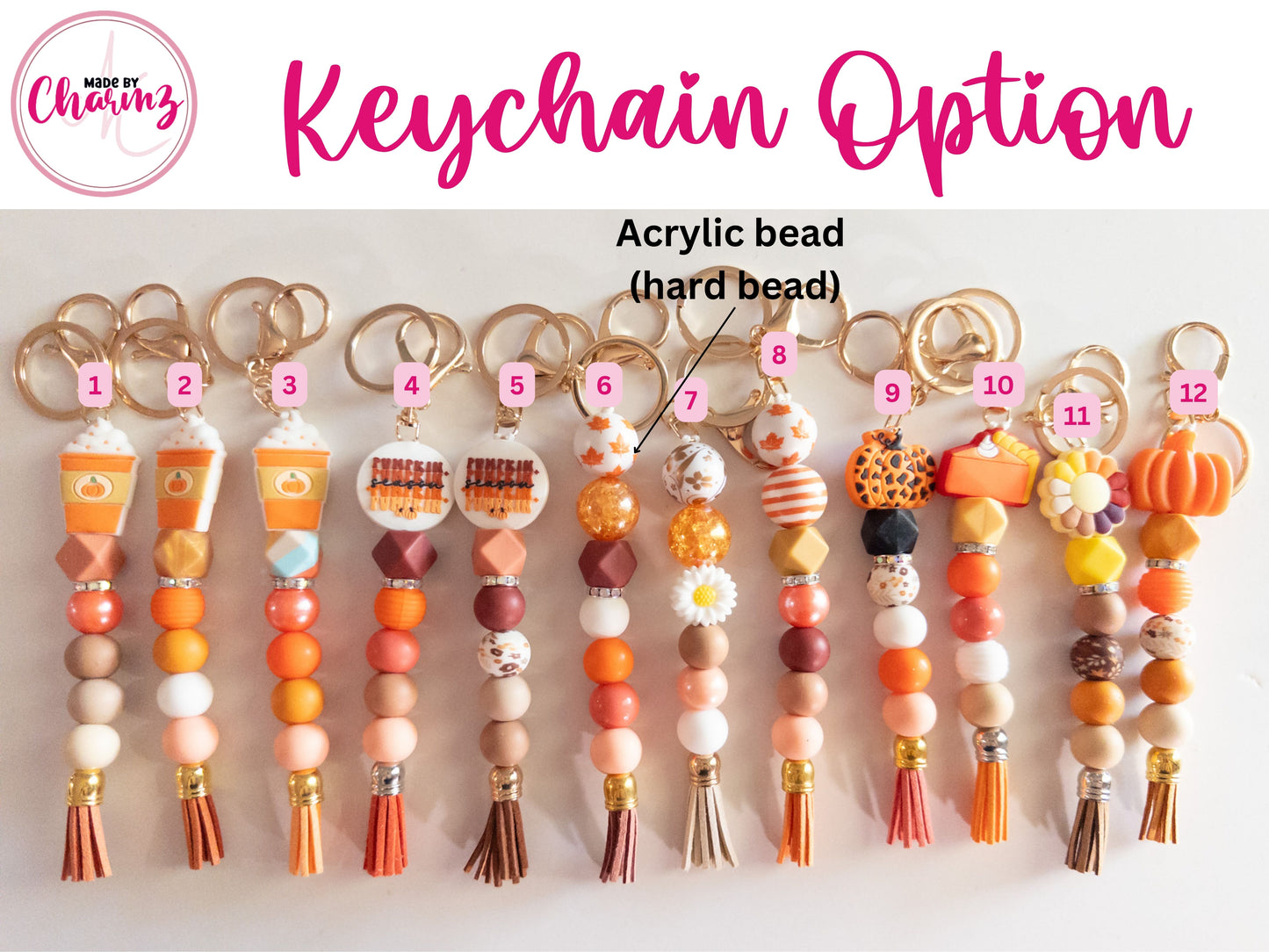 Fall/Autumn Keychain and Wristlet
