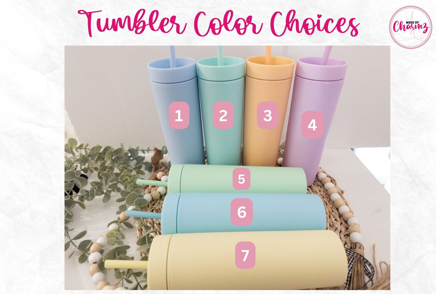 Personalized Skinny Matte Tumbler
