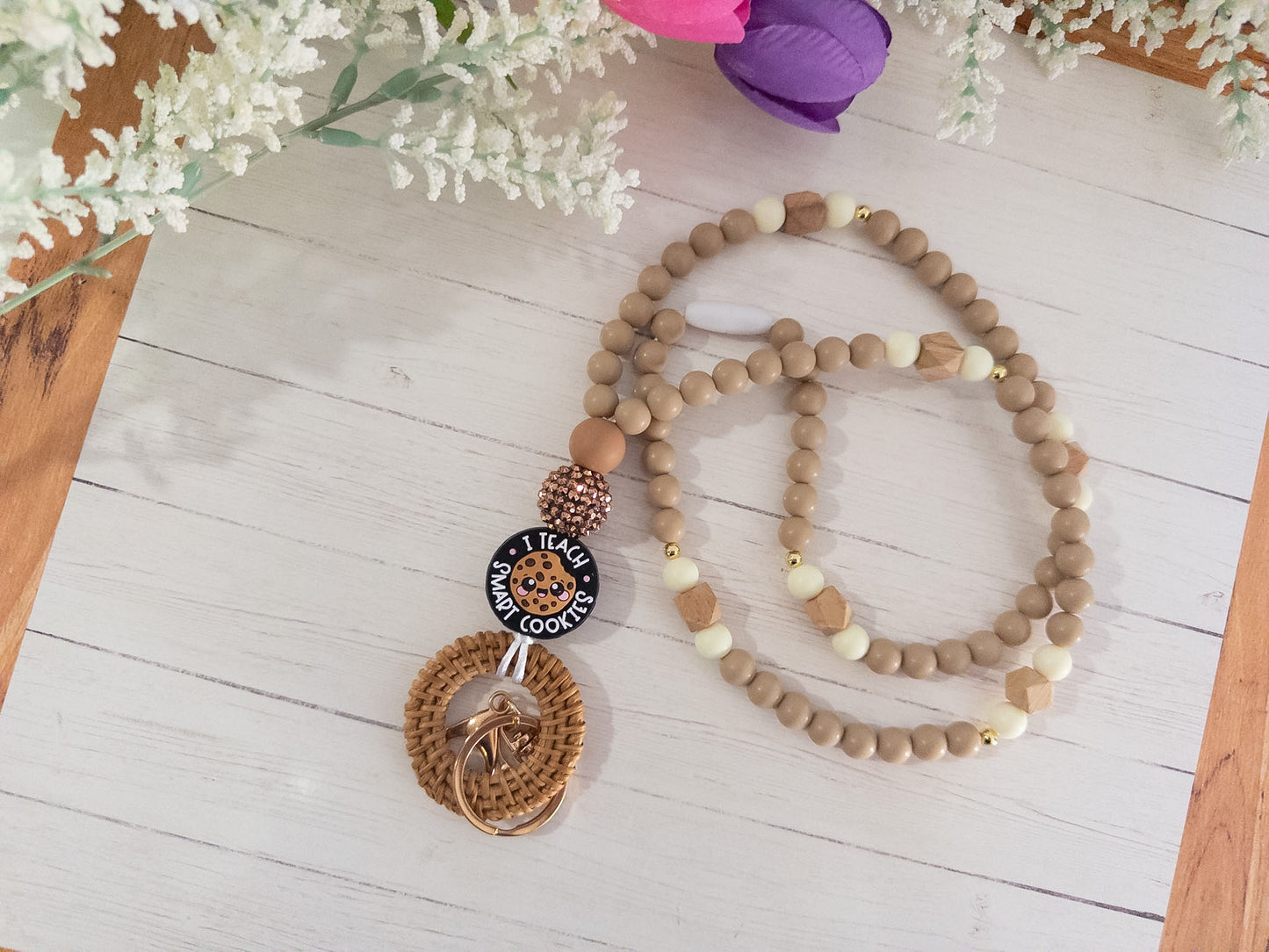 Teacher Beaded Lanyard| Boho Lanyard