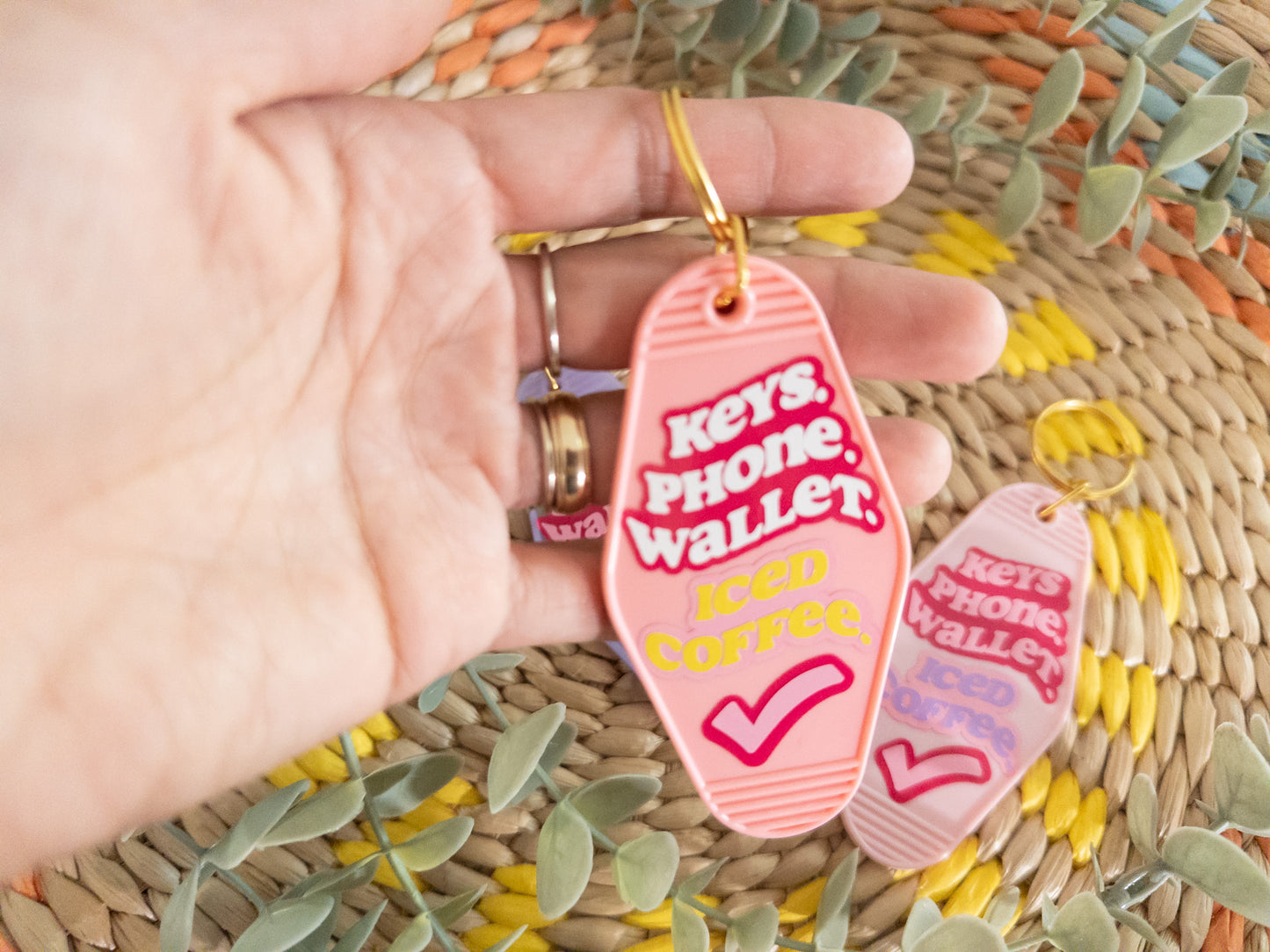 Retro Motel Keychain