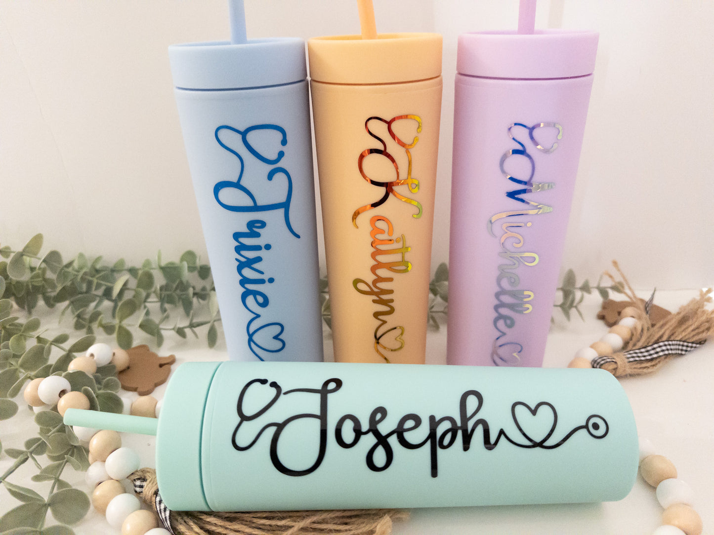 Personalized Skinny Matte Tumbler