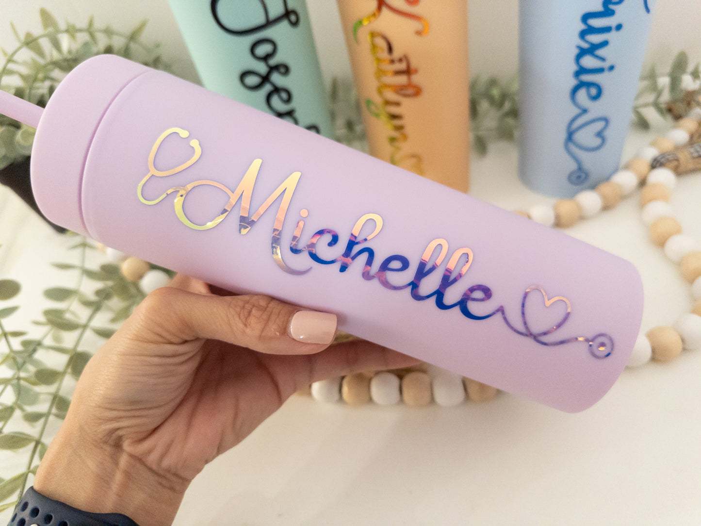 Personalized Skinny Matte Tumbler