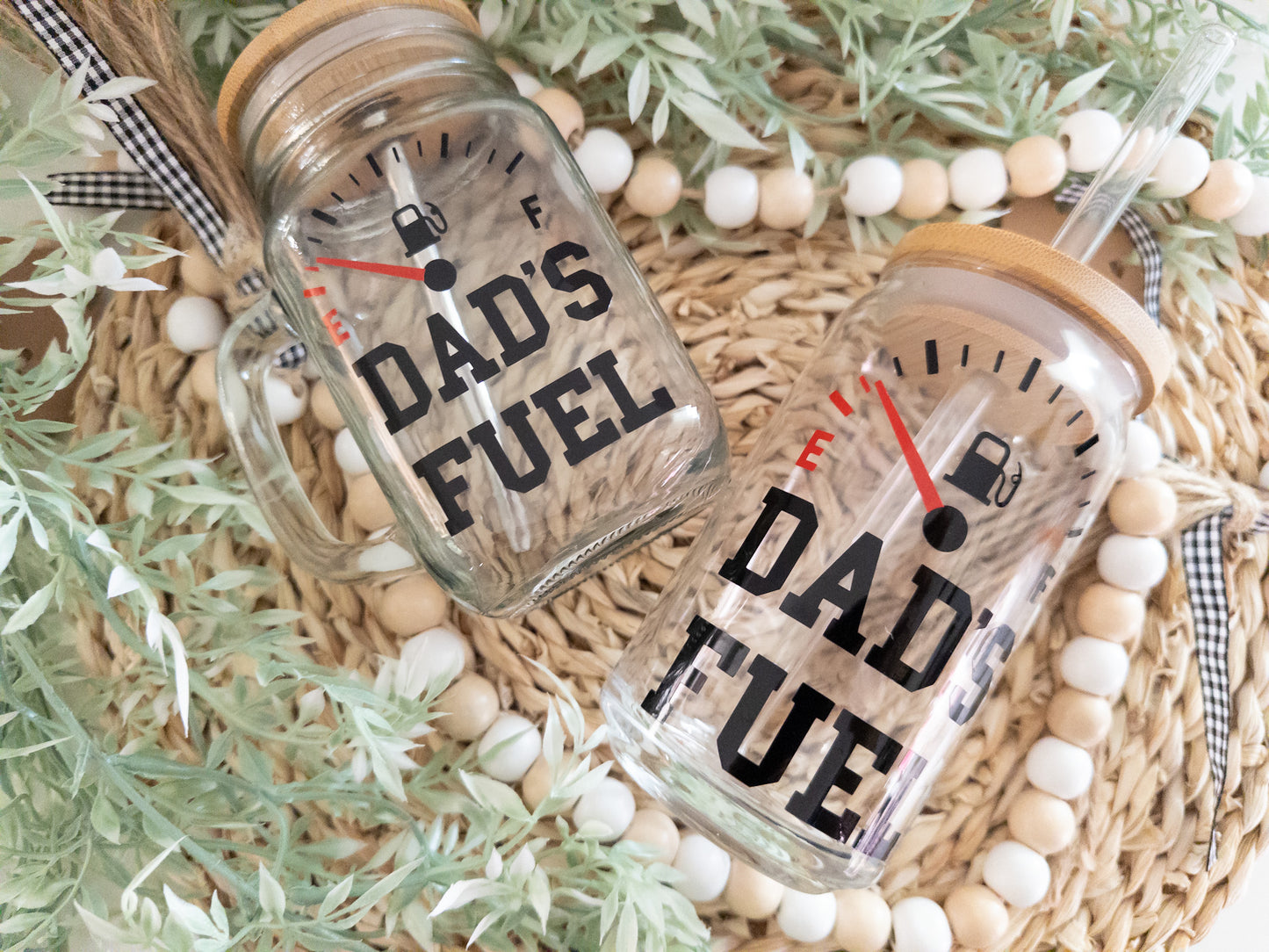 Dad's Fuel Glass Can| Mason Jar
