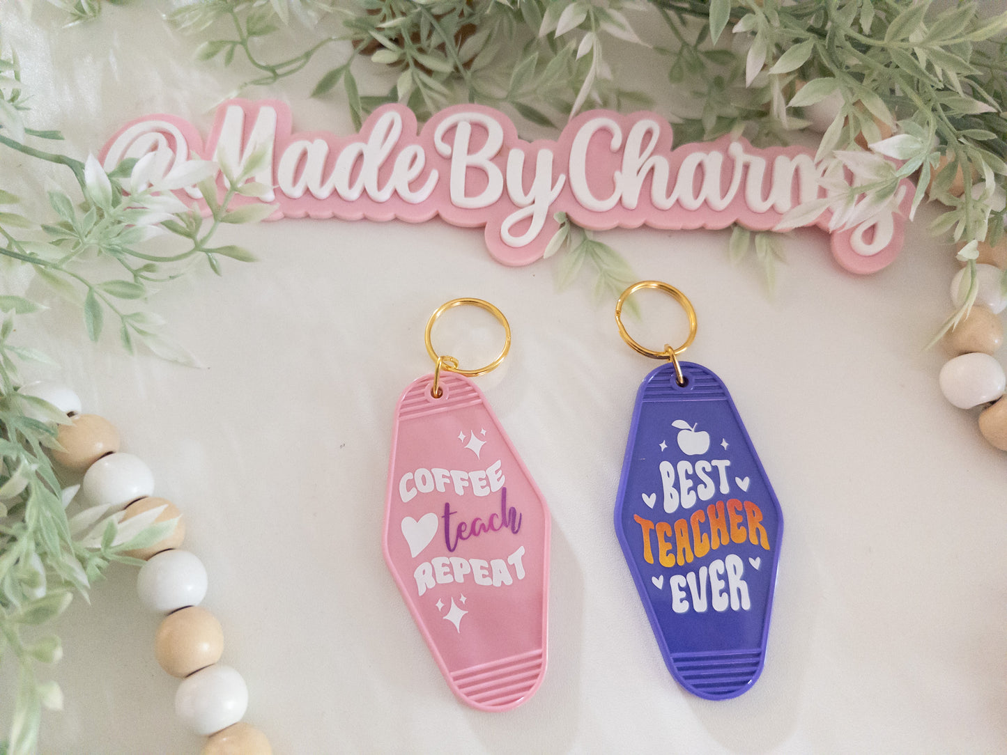 Teacher's Motel Keychain
