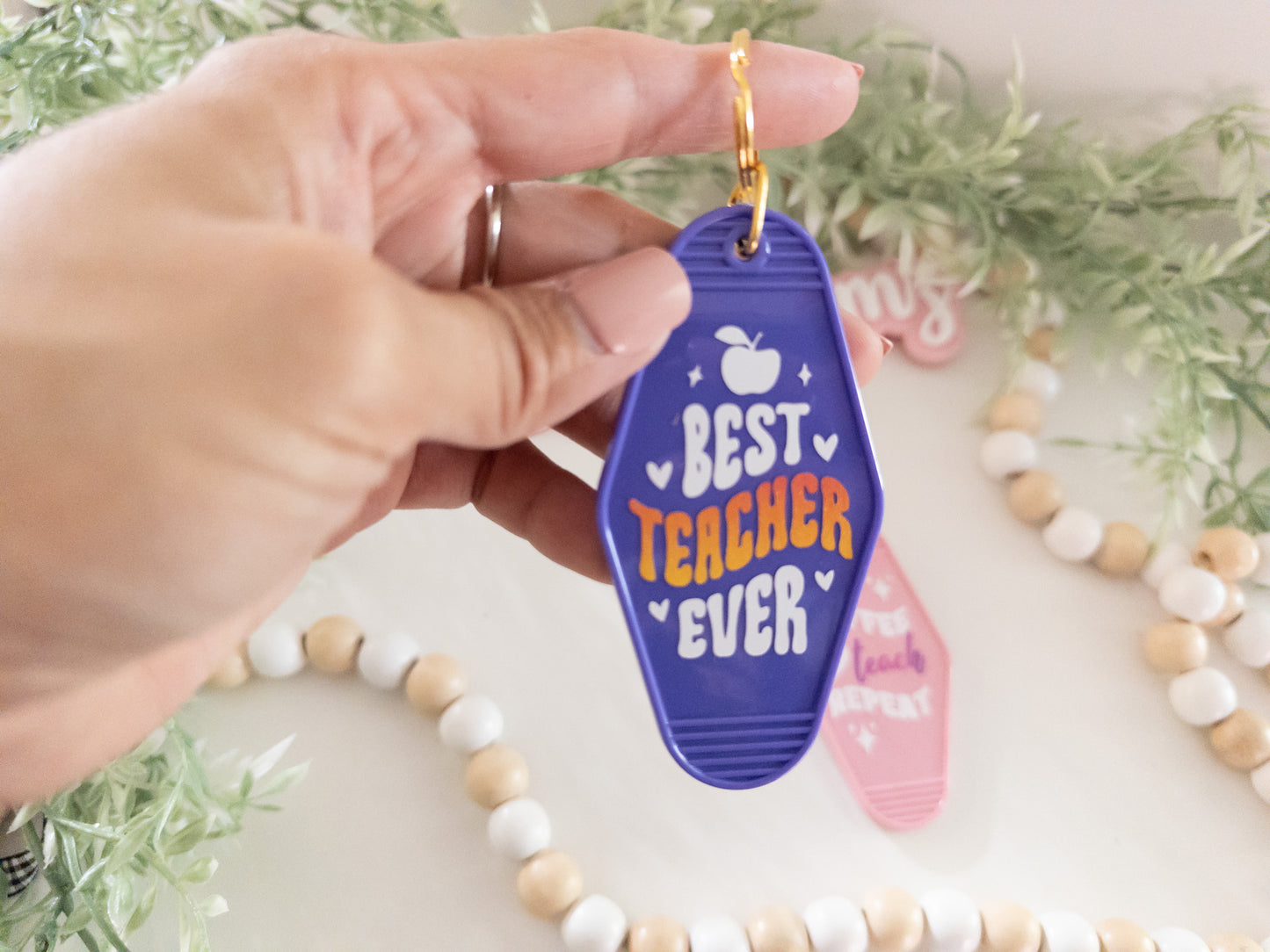 Teacher's Motel Keychain