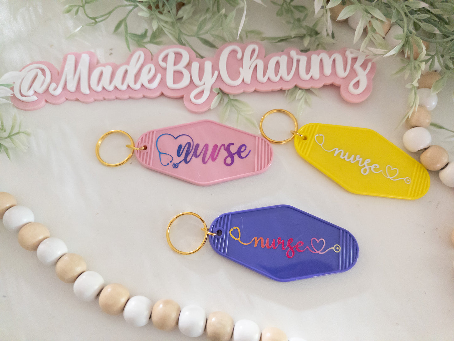 Nurse Motel Keychain