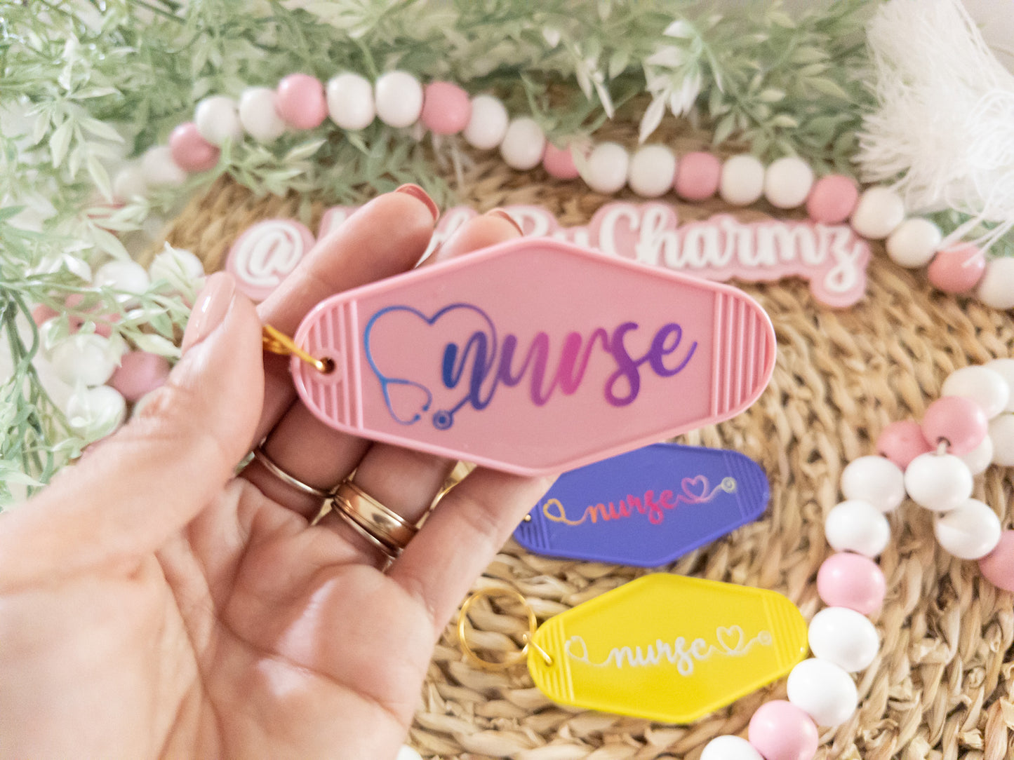 Nurse Motel Keychain