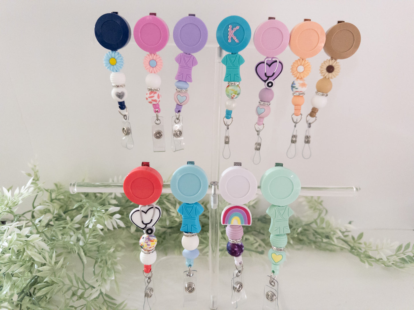 Bling Beaded Badge Reel