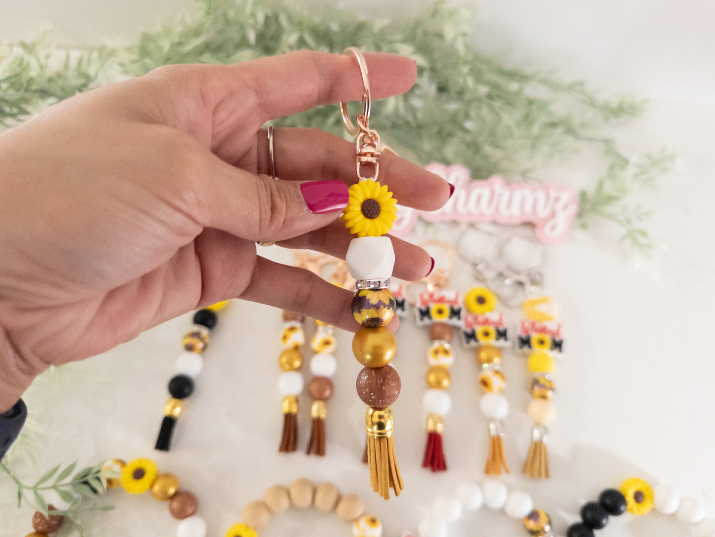 Sunflower Keychain