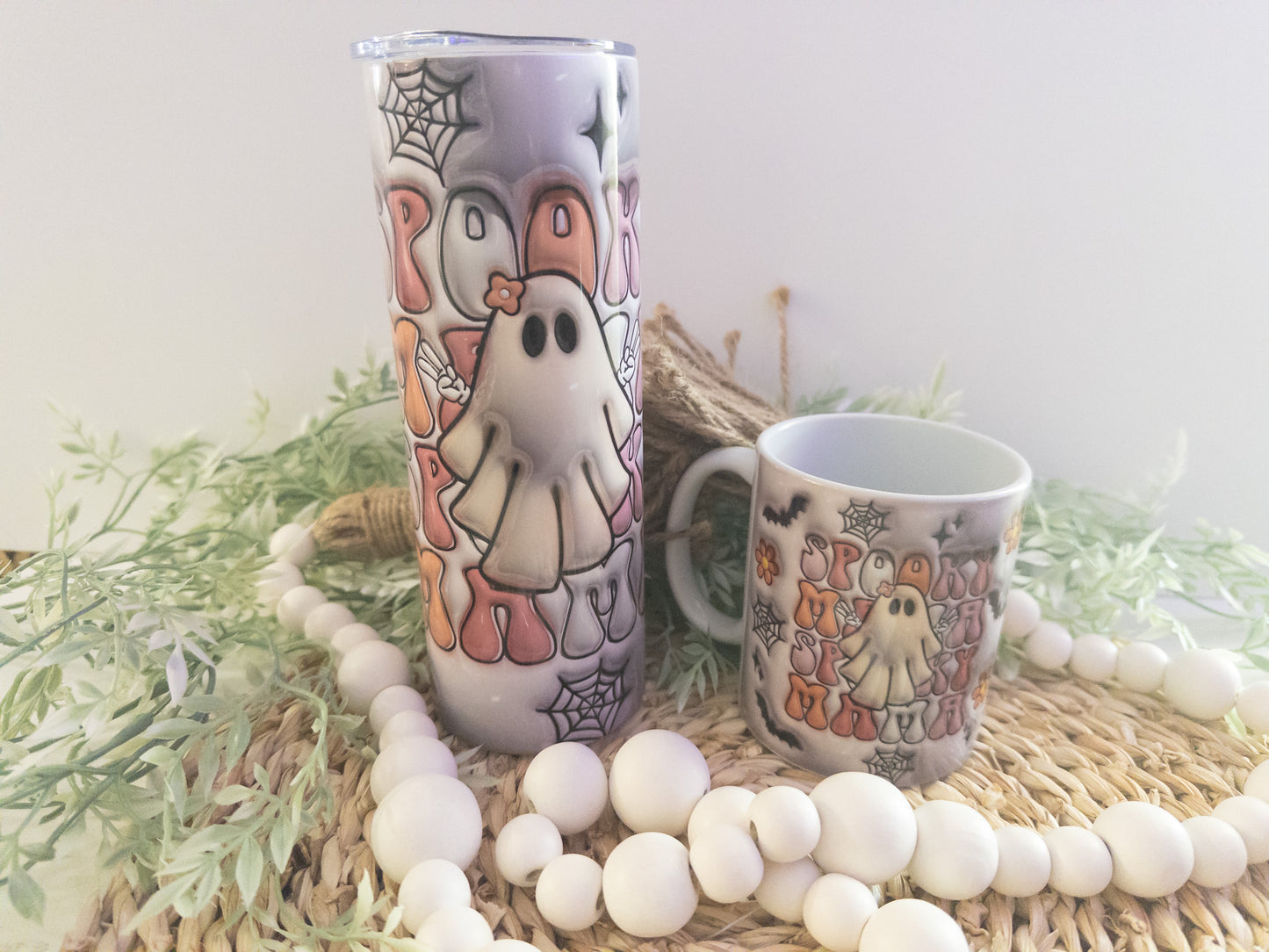 Retro Spooky Mama 3D Tumbler/Coffee Mug