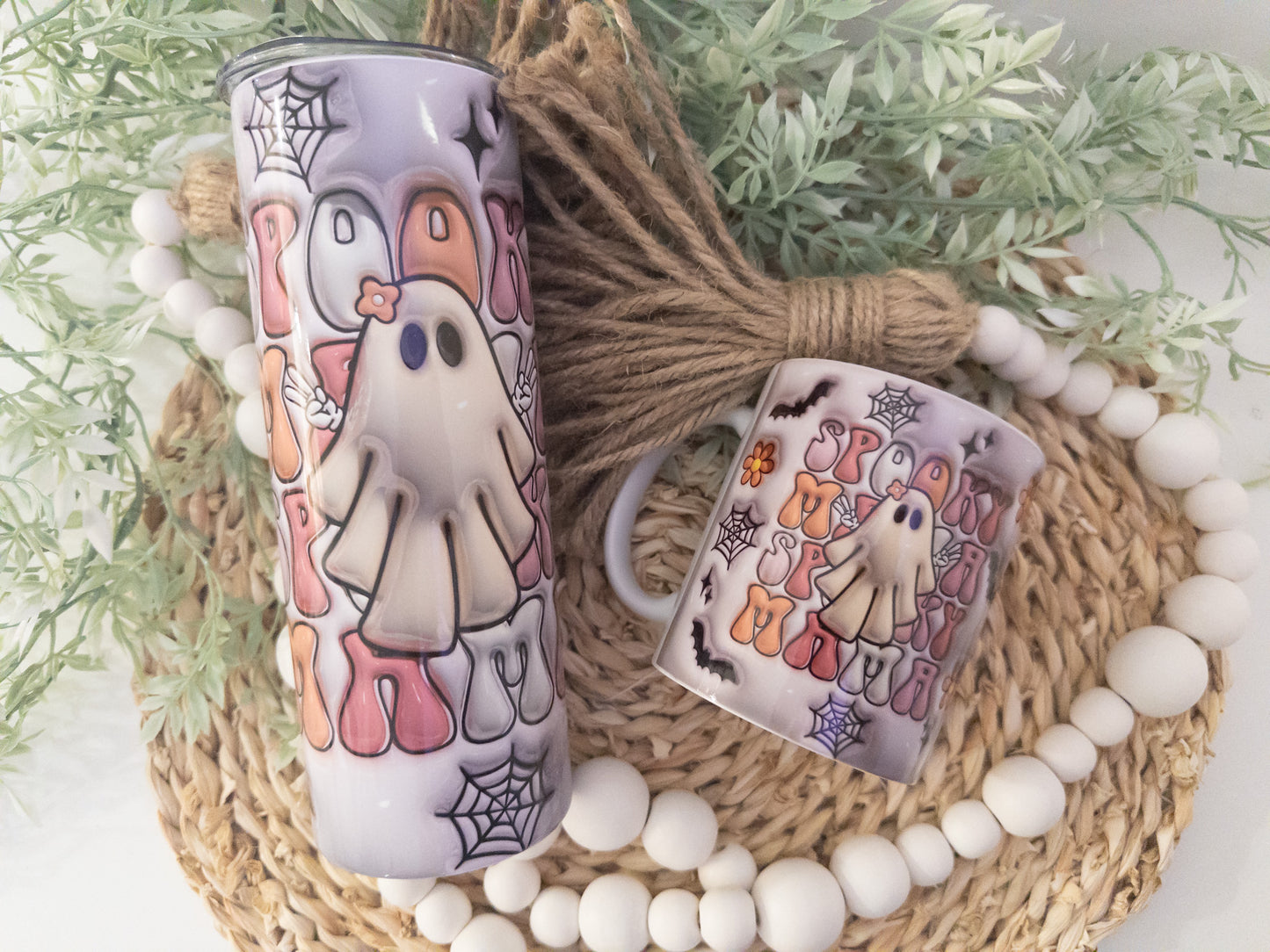Retro Spooky Mama 3D Tumbler/Coffee Mug