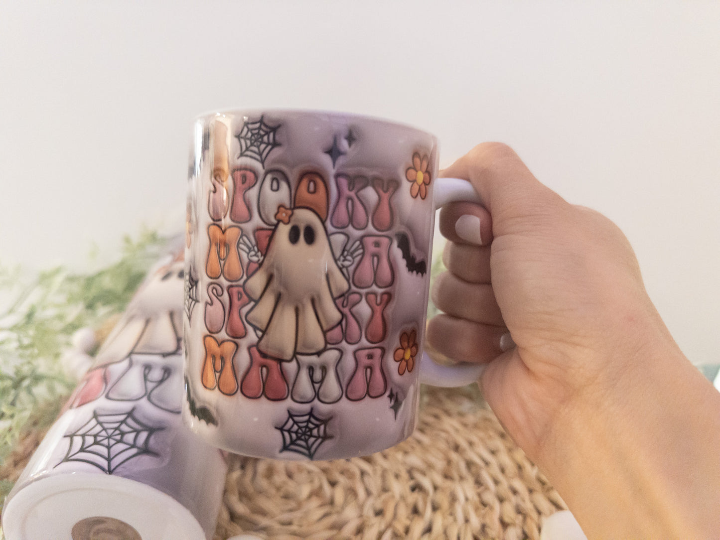 Retro Spooky Mama 3D Tumbler/Coffee Mug
