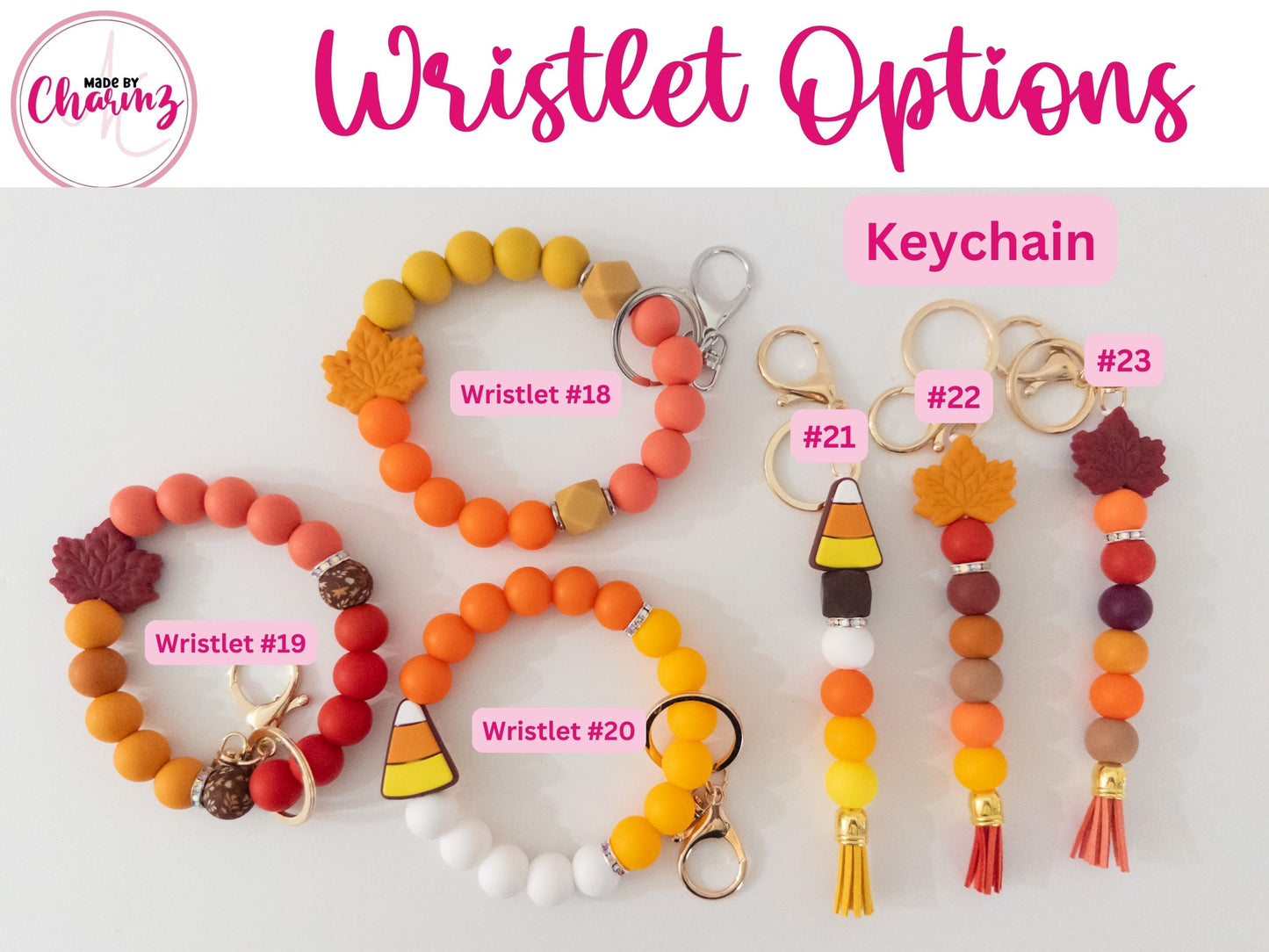 Fall/Autumn Keychain and Wristlet