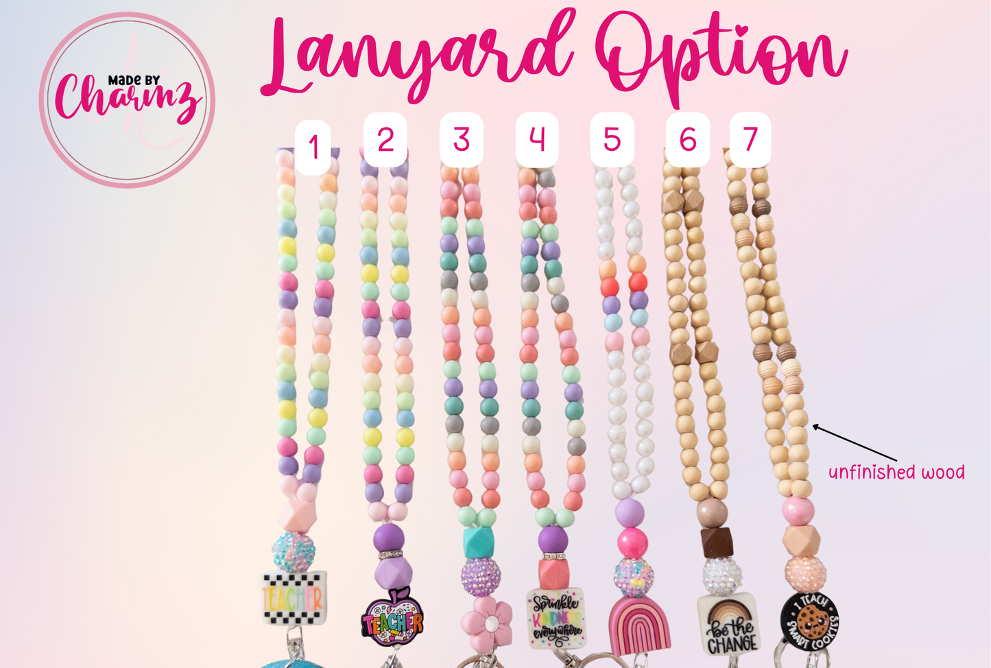 Teacher Lanyard| Therapist Lanyard, Trendy Colorful Lanyard, Beaded Lanyard,