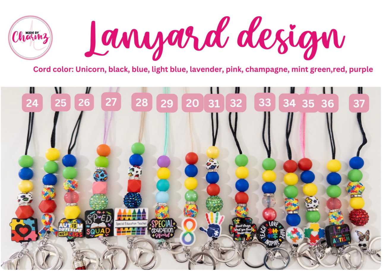 Autism Awareness Lanyard