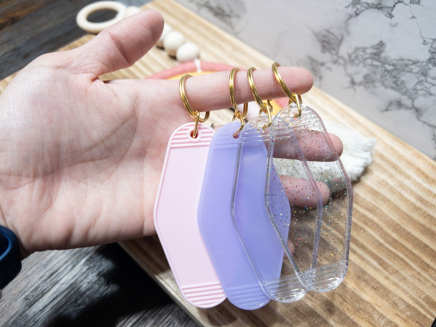 Personalized Motel Keychain