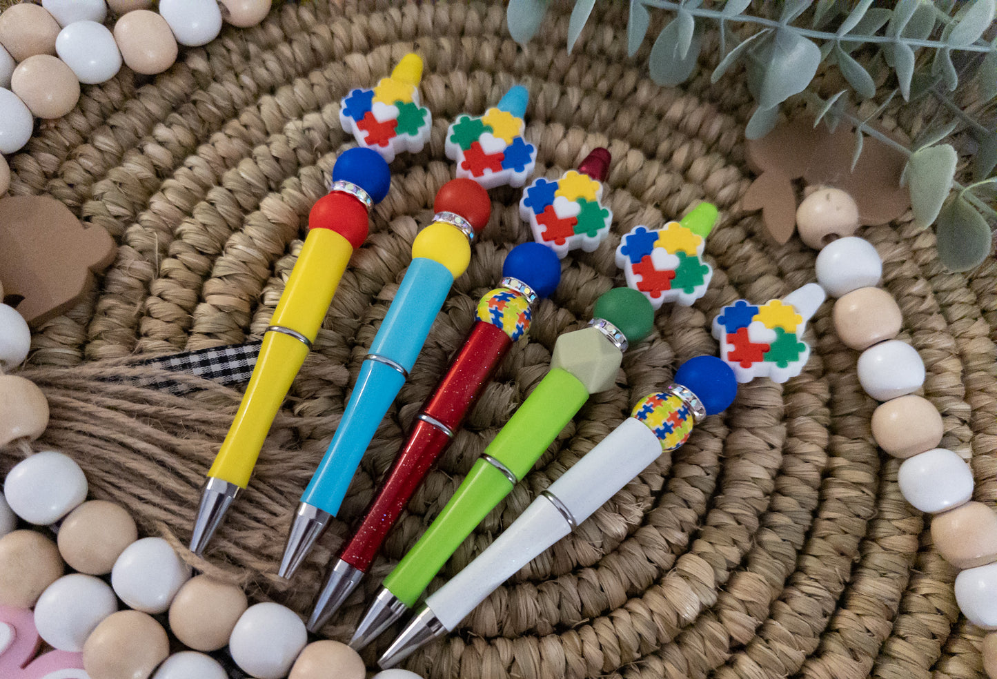 Autism Awareness Silicone Beads Pen
