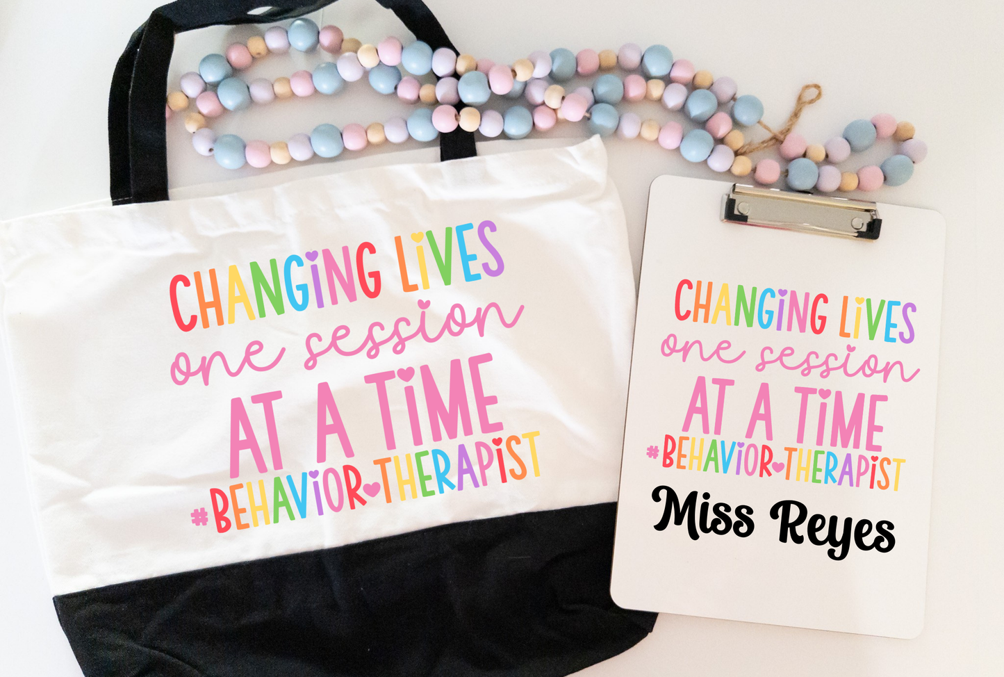 Therapist Tote Bag and Clipboard|
