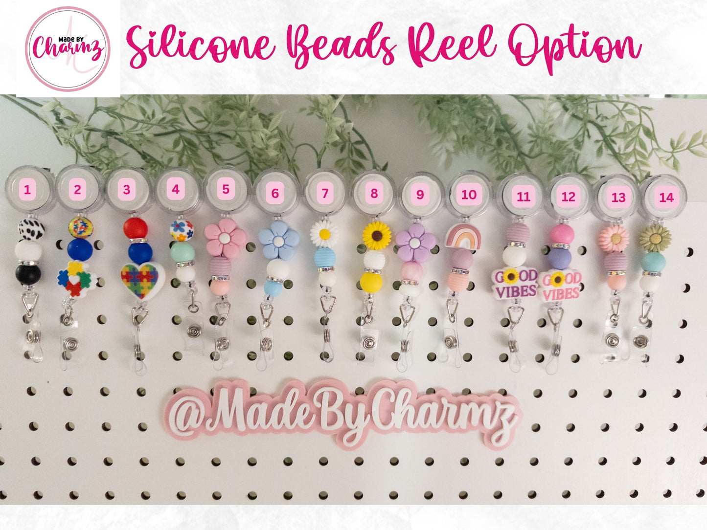 Therapist Title Badge Reels| Beaded Badge Reels