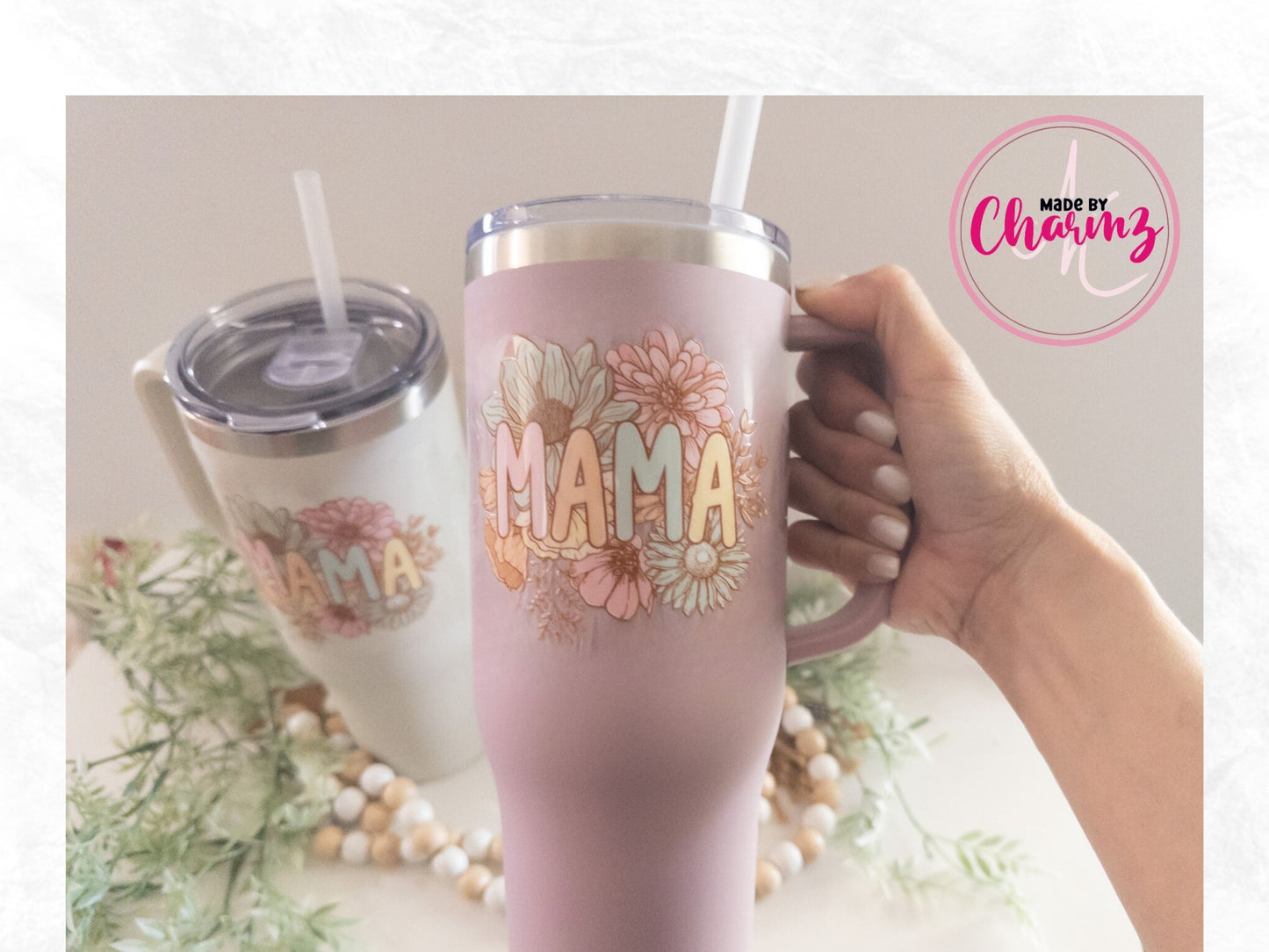 40 oz Tumbler with Handle| 40 oz Charger