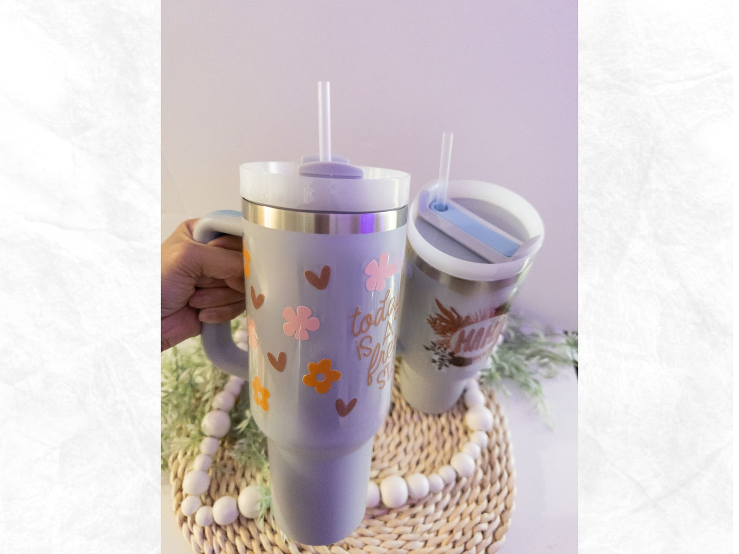 Mama 40 oz Tumbler with Handle