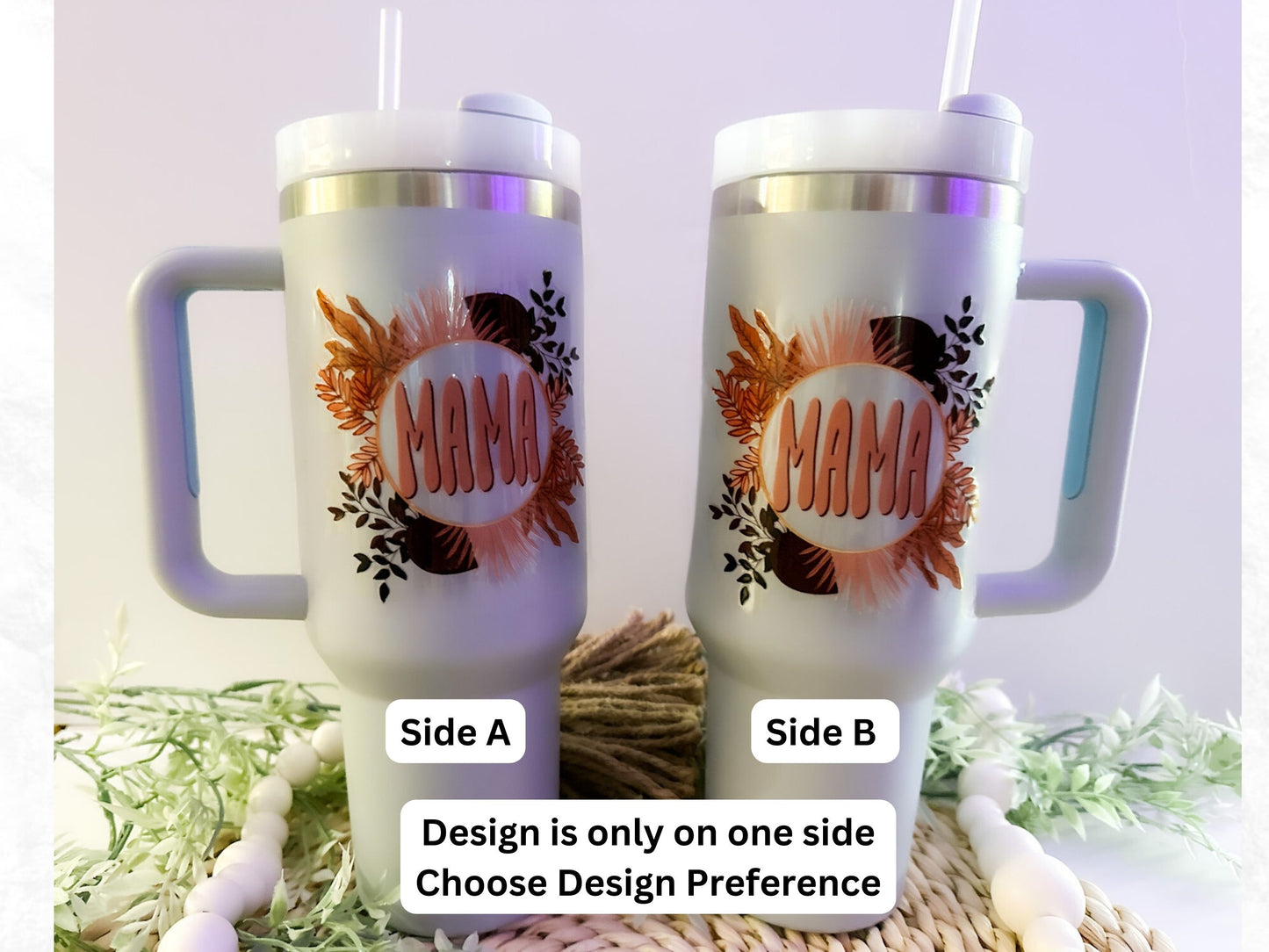 Mama 40 oz Tumbler with Handle