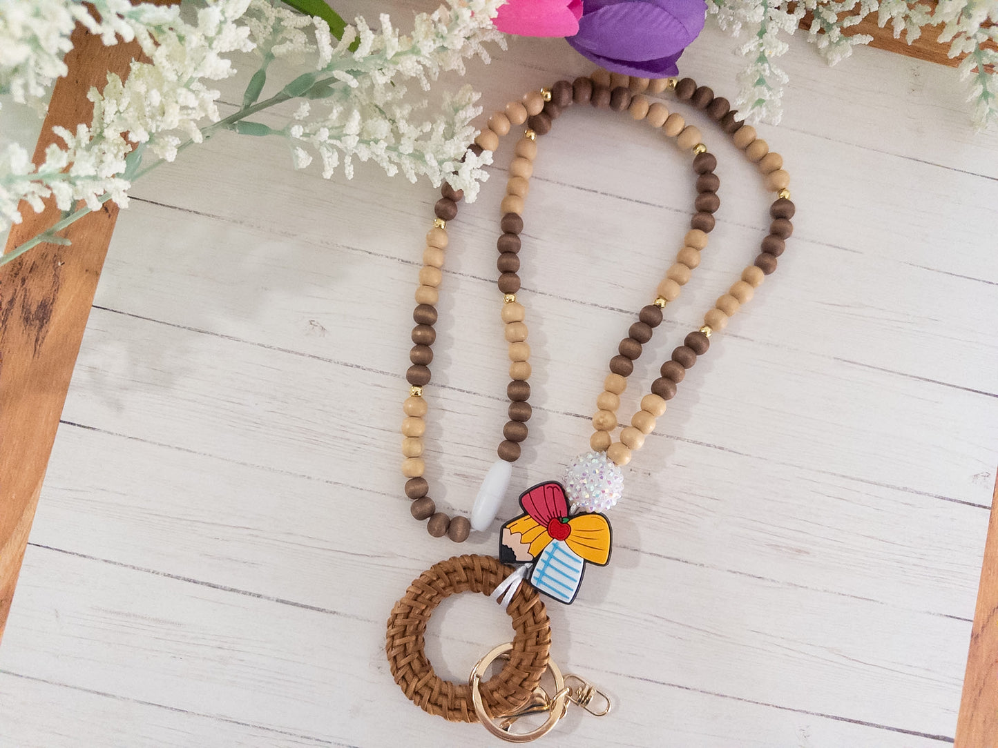 Teacher Beaded Lanyard| Boho Lanyard