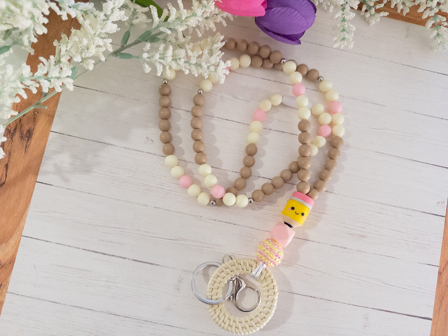 Teacher Beaded Lanyard| Boho Lanyard