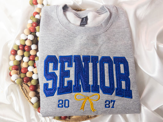 Senior Class of 2027 Embroidered Sweatshirt, Class of 2027 Crewneck, Senior Sweatshirt