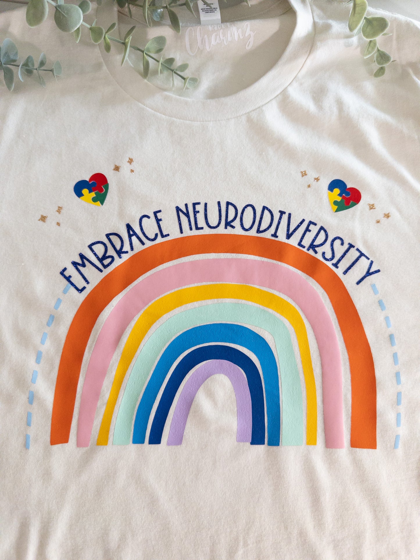 Embrace Neuro Diversity Rainbow Tee