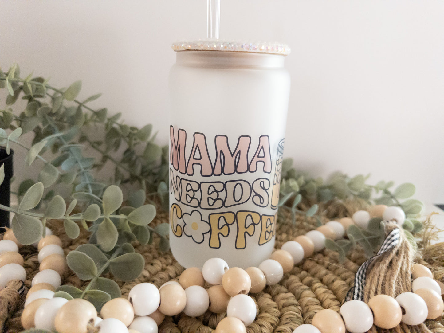 Retro Mama Glass Can