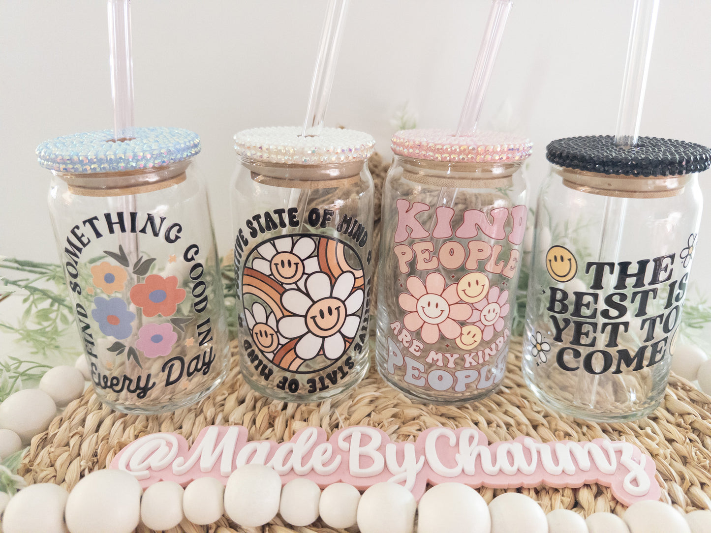 Motivational Glass Can