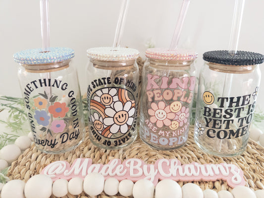 Motivational Glass Can