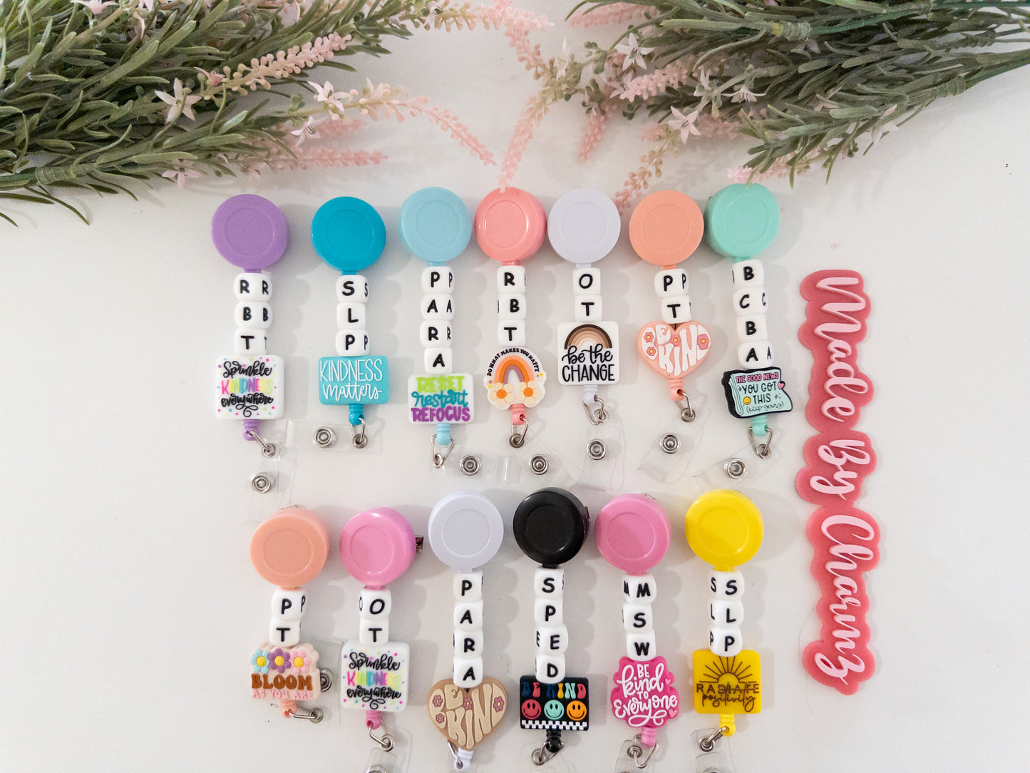 Job Title Badge Reel, Therapist Badge Reel, Teacher Badge Reel