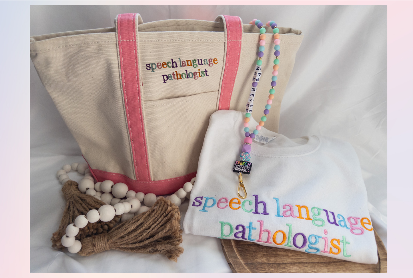 SLP Embroidered Gift Box, Therapist Embroidered Gift Box