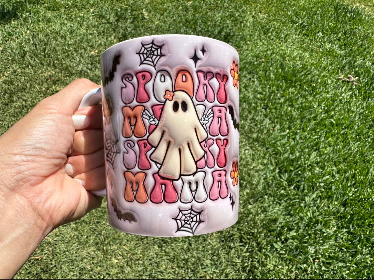 Retro Spooky Mama 3D Tumbler/Coffee Mug