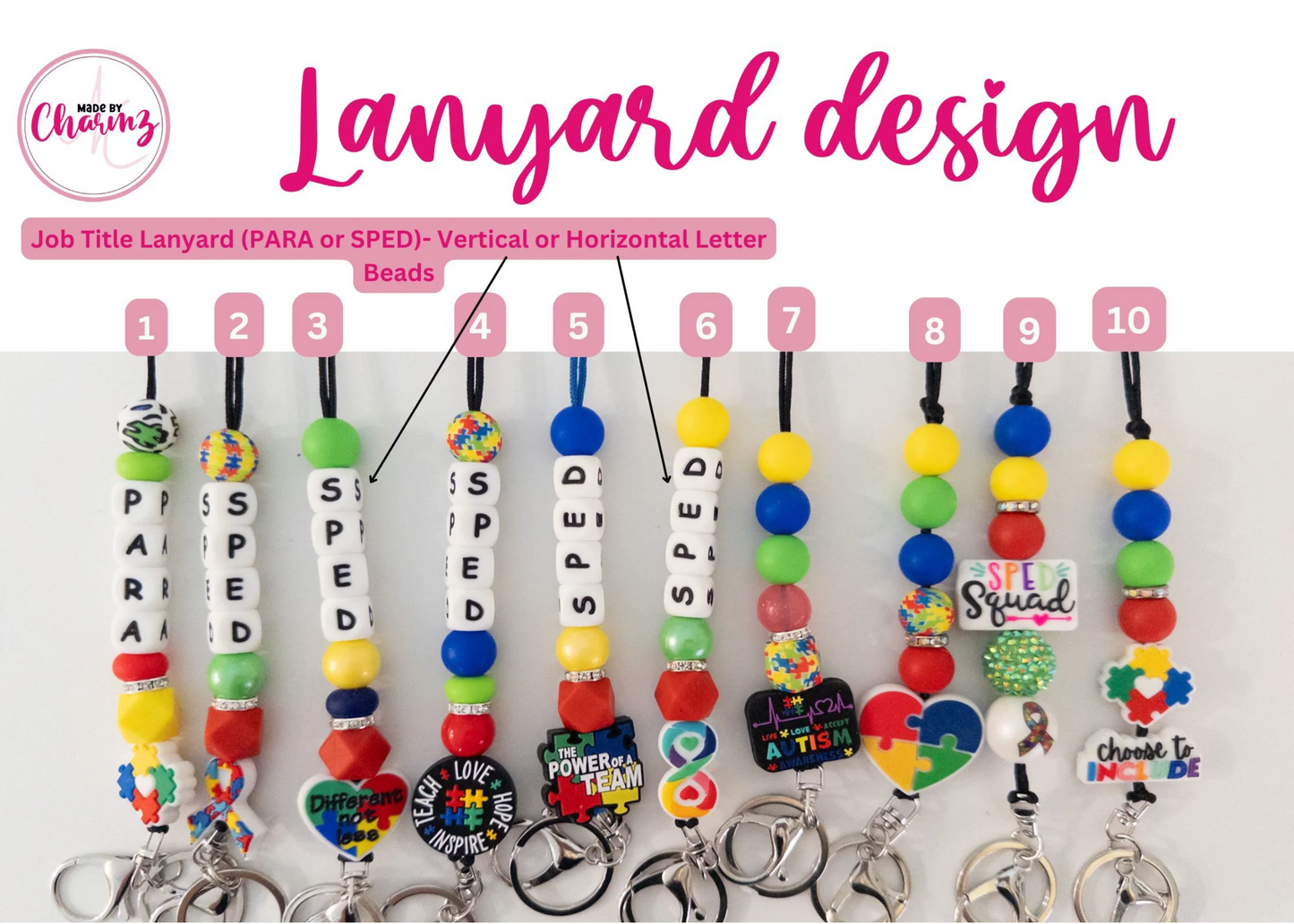 Autism Awareness Lanyard