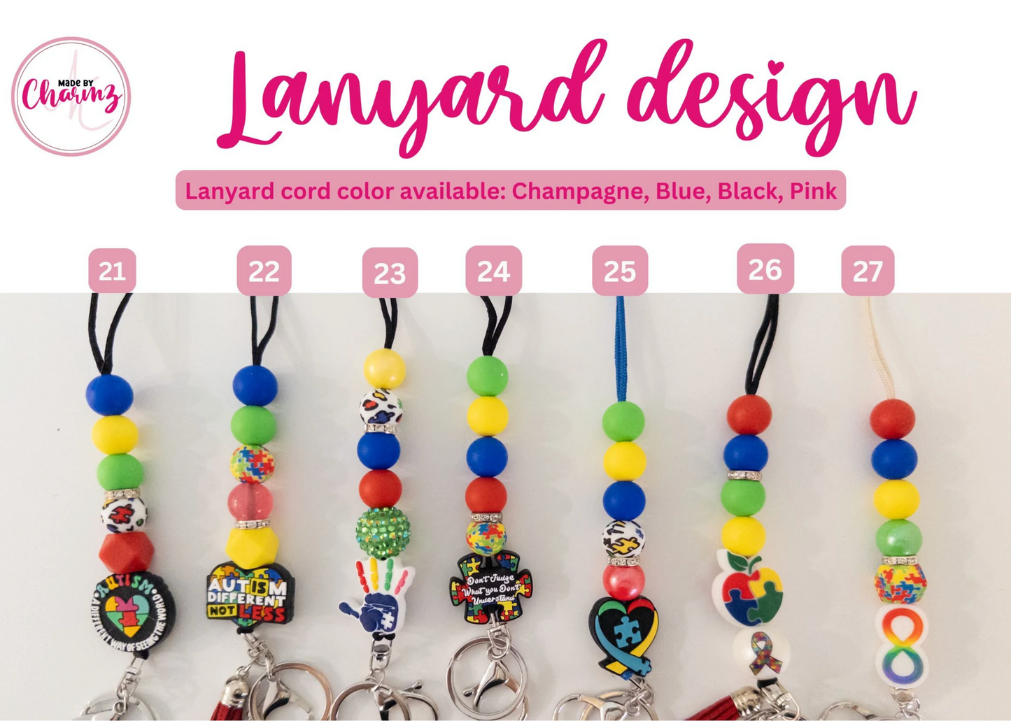 Autism Awareness Lanyard