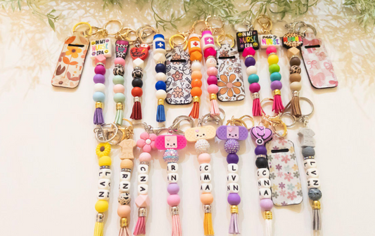 Nurse Silicone Beads Keychain