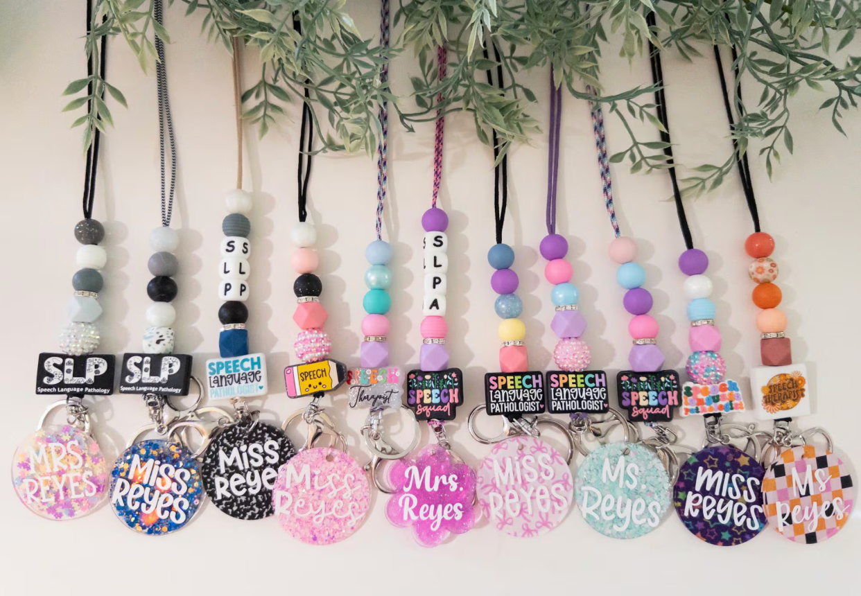 SLP Lanyard| Speech Language Pathologist Lanyard, Therapist Lanyard