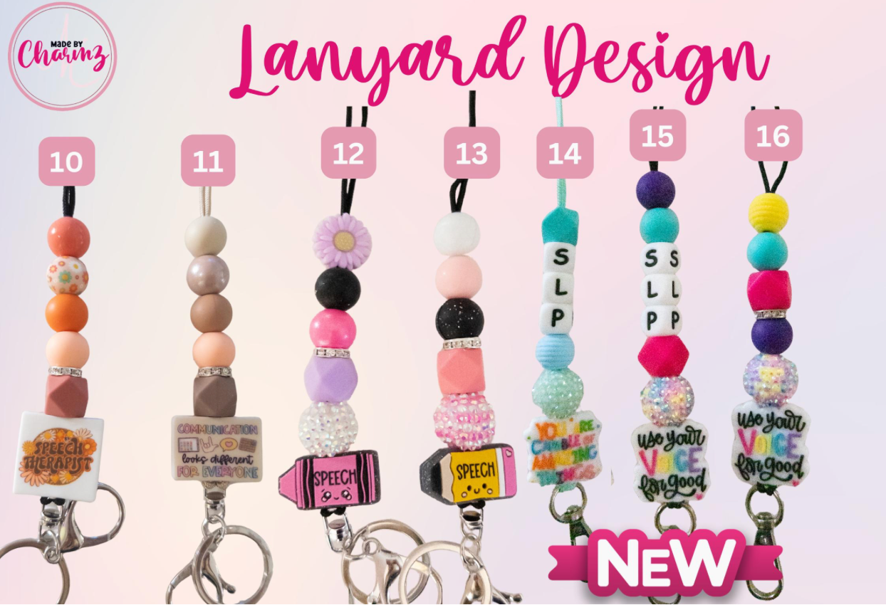 SLP Lanyard| Speech Language Pathologist Lanyard, Therapist Lanyard