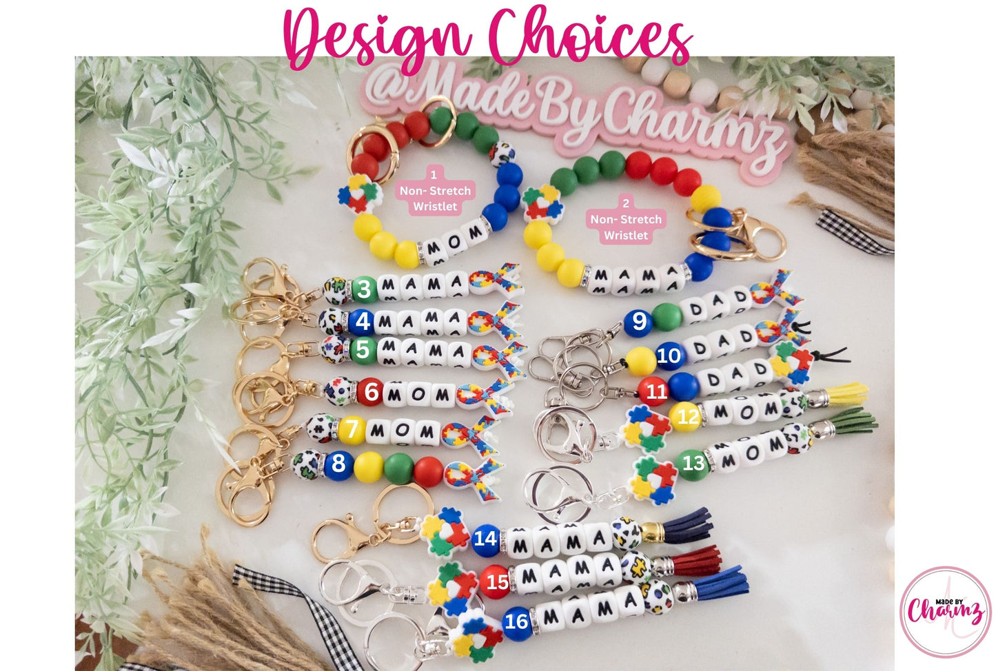 Autism Awareness Keychain