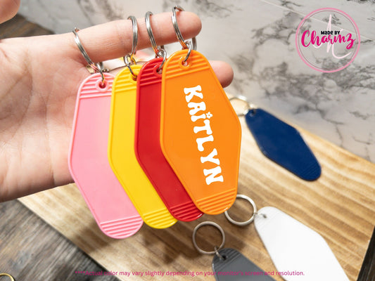 Personalized Motel Keychain