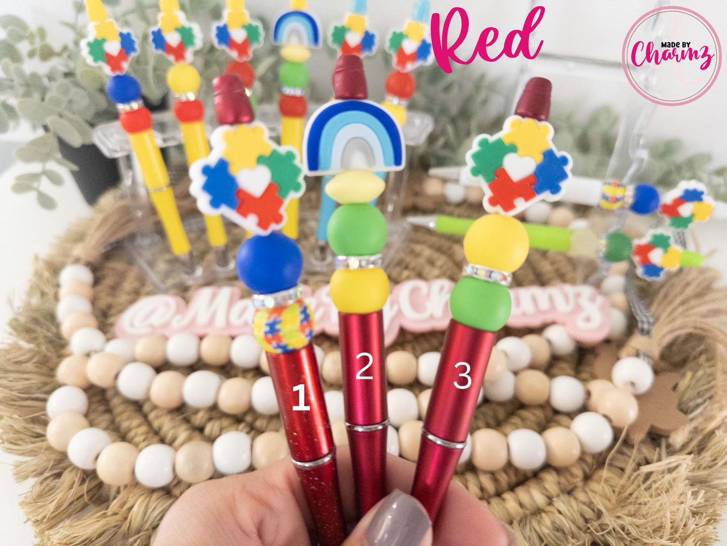 Autism Awareness Silicone Beads Pen