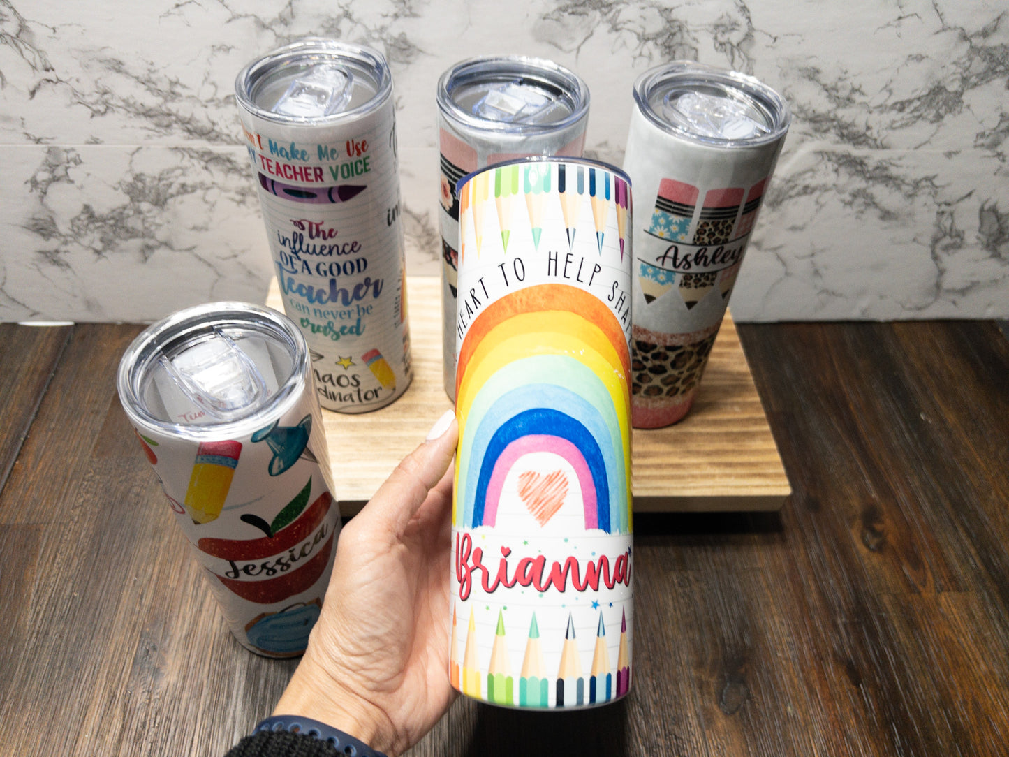 Teacher's Personalized Skinny Tumbler