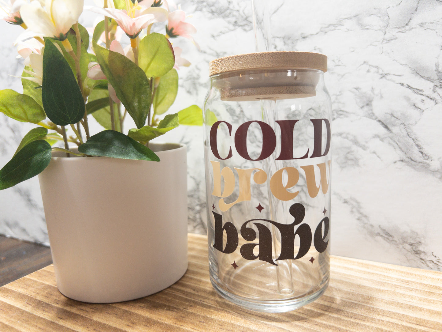 Cold Brew Babe Glass Can