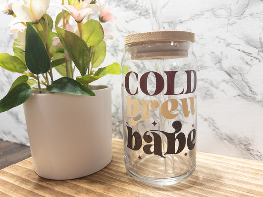 Cold Brew Babe Glass Can