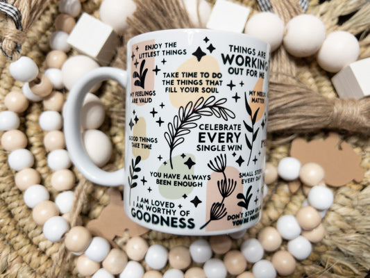 Daily Reminder Coffee Mug | Personalized Coffee Mug