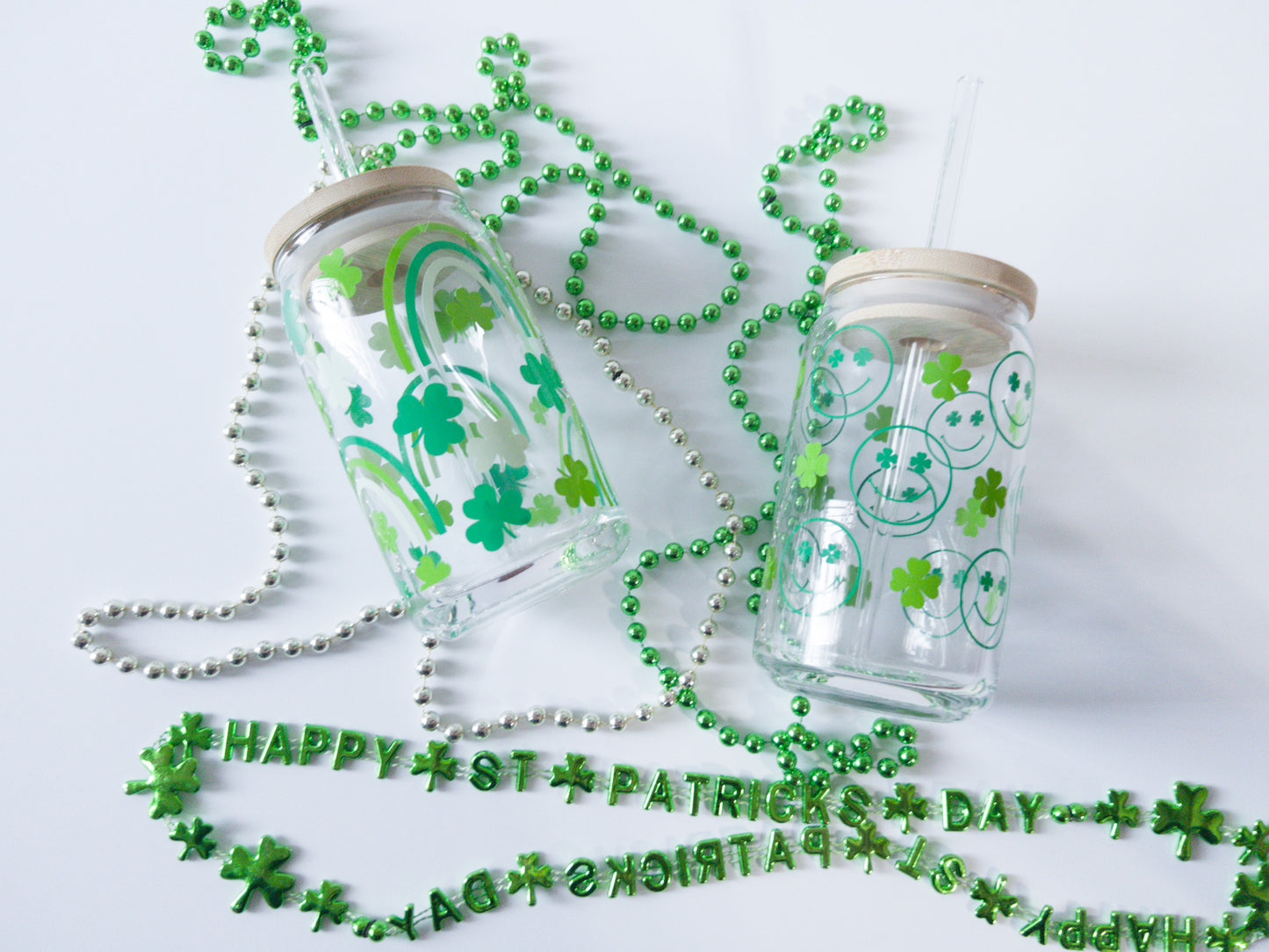 St. Patrick's Day Glass Can